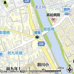 館坂橋周辺の地図