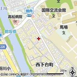 岩手県盛岡市西下台町17-50周辺の地図