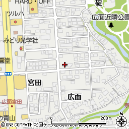 秋田県秋田市広面碇93周辺の地図