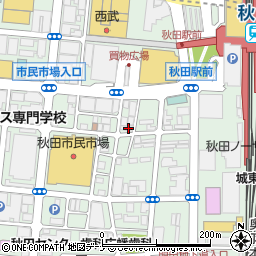 リパーク秋田中通４丁目第８駐車場周辺の地図