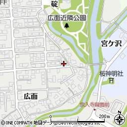 秋田県秋田市広面碇60周辺の地図
