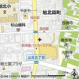 ローソン秋田旭北錦町店周辺の地図