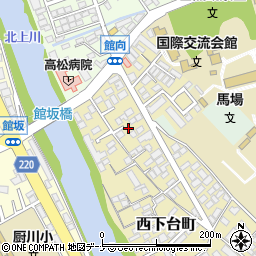 岩手県盛岡市西下台町17-20周辺の地図