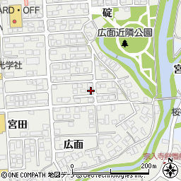 秋田県秋田市広面碇63-3周辺の地図