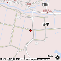 秋田県秋田市下北手柳館赤平218周辺の地図
