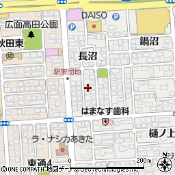 秋田県秋田市広面長沼7周辺の地図