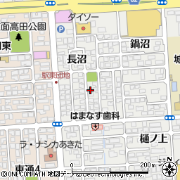 秋田県秋田市広面長沼7-10周辺の地図