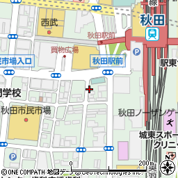 油そば専門店 歌志軒 秋田駅前店周辺の地図