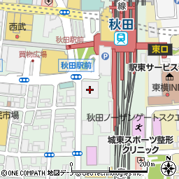 ＡＢＳ秋田放送周辺の地図