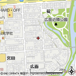 秋田県秋田市広面碇65周辺の地図
