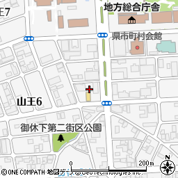 秋田弁護士会館周辺の地図