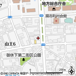 北都銀行山王支店周辺の地図