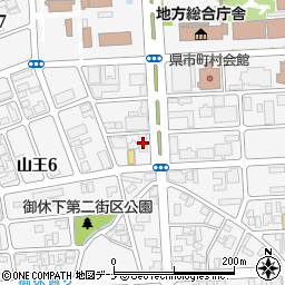 北都銀行新屋支店周辺の地図