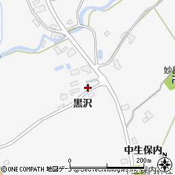 秋田県仙北市田沢湖生保内黒沢140周辺の地図