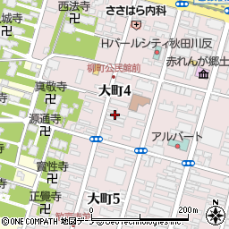 秋田ジャパン代行社周辺の地図