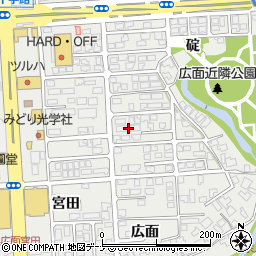秋田県秋田市広面碇89-1周辺の地図