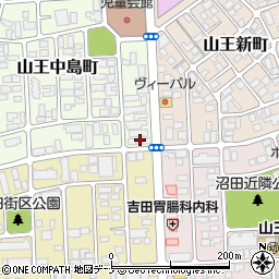 コインランドリーエムズ秋田山王店周辺の地図