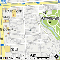 秋田県秋田市広面碇88周辺の地図