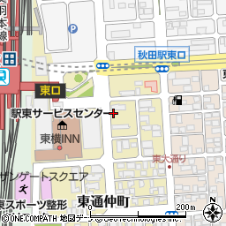 千年の宴 秋田東口駅前店周辺の地図