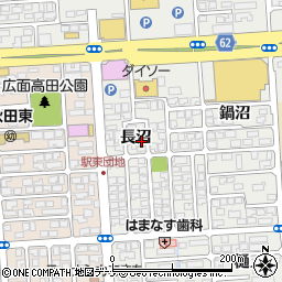 秋田県秋田市広面長沼7-74周辺の地図