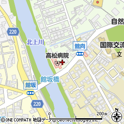 高松病院周辺の地図
