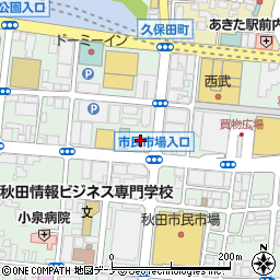 富国生命保険相互会社　秋田千秋営業所周辺の地図