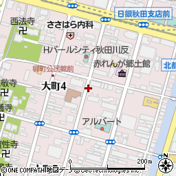 リパーク秋田川反第２駐車場周辺の地図