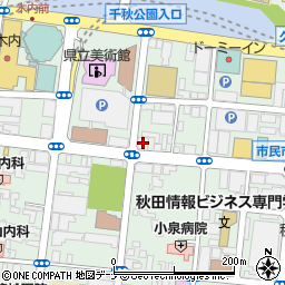 秋田県家庭教師協会　秋田事務局周辺の地図