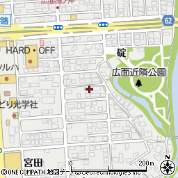 秋田県秋田市広面碇69周辺の地図