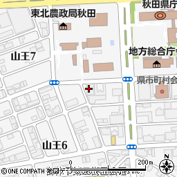 秋田労働局　第一庁舎総務部労働保険徴収室周辺の地図