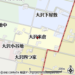 岩手県滝沢市大沢米倉周辺の地図