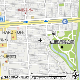 秋田県秋田市広面碇72周辺の地図