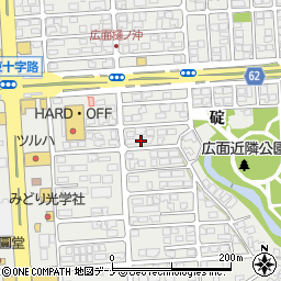 秋田県秋田市広面碇83周辺の地図