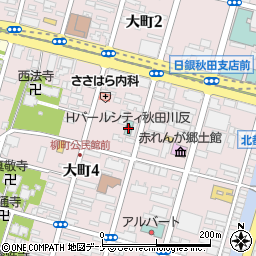 ホテルパールシティ秋田川反周辺の地図