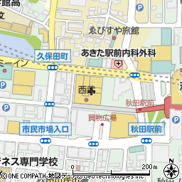 ＡＮＡクラウンプラザホテル秋田　衣裳室周辺の地図