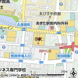 西武秋田店周辺の地図