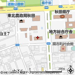 秋田労働局　第一庁舎周辺の地図