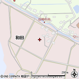 秋田県秋田市下北手柳館（和田）周辺の地図