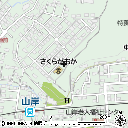 外山岸公民館周辺の地図