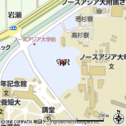 秋田県秋田市下北手桜守沢周辺の地図