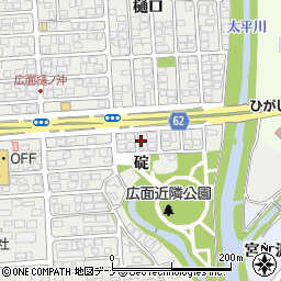 秋田県秋田市広面碇21周辺の地図