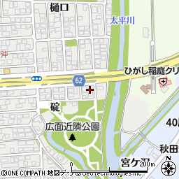 秋田県秋田市広面碇1-7周辺の地図