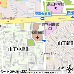 秋田県児童会館（みらいあ）周辺の地図