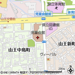 秋田県児童会館（みらいあ）周辺の地図