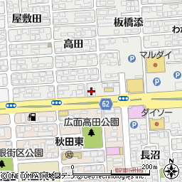 北都銀行秋田東支店周辺の地図