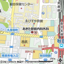 日本海チケット秋田駅前店周辺の地図