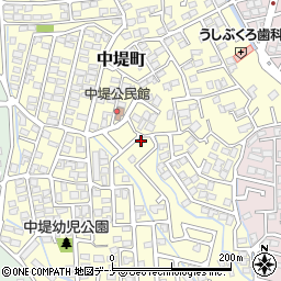 中堤町公民館周辺の地図