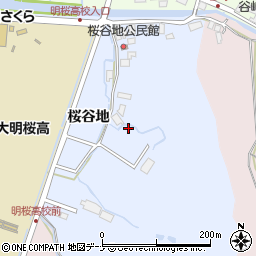 秋田県秋田市下北手桜周辺の地図
