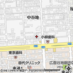 秋田県秋田市手形中谷地305周辺の地図