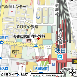 ＤＩＧＡＷＥＬＬ　秋田オーパ店周辺の地図
